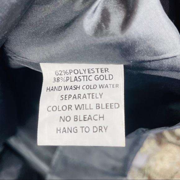 ALYTHEA Black with Gold Embroidery Small Skirt - Picture 7 of 12